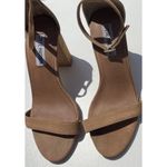 Steve Madden Declair Women’s sz 7 heels Tan Brown Leather Photo 2