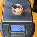 Natural Morganite Pink Sapphire Sterling Silver Ring Size 10 Photo 8