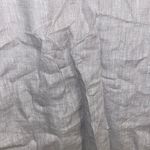 Roller Rabbit NWT Stone 100% Linen Ruffled Dayla Buttoned Up Long Sleeve Top XS Photo 8