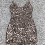 Tobi Champagne Sequin Dress Photo 1