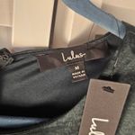 Lulus NWT Let Me Entertain You Hunter Green Tie Front Wide Leg Jumpsuit Medium Photo 3