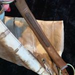 Country Western Rodeo Hobo Tie Dyed Leather Shoulder Bag Purse Brown Photo 9