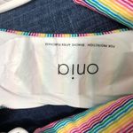 ONIA Erica Rainbow Stripe Side Tie Bikini Bottom Large NWT Photo 7