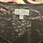 JM Collection  Woman Black Lace Sequin Top Blouse‎ Long Sleeve Plus Size 1X Photo 3