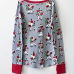 Munki Munki Grey Christmas Winter Holiday Car Long-Sleeve Pajama Set Small Photo 4