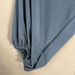 Adrianna Papell NWT Jersey Faux-Wrap Maxi Gown Women's 16W Blue Formal Ruffle Photo 12