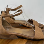 Eileen Fisher  Elie Womens Tan Textured Leather Ankle Strap‎ Flat Sandals Size 9 Photo 0