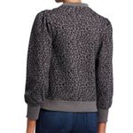 Rails Marcie Cheetah Animal Print Crewneck Pullover Gray/Black Sz Small Photo 1