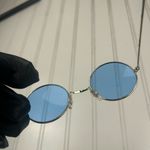 Retro Gold Frame Blue Round Sunglasses ā Unisex Photo 5