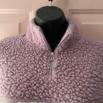 AMP “Not Your Babe” Pink/Purple & White Oversized Fuzzy Sherpa Sweatshirt XS Photo 2
