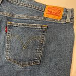 Levi's ‎ 501 Womens Denim Jean Shorts 22W Plus Size Button Fly Frayed Hem Blue Photo 5
