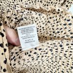 Mi Ami Dress Women Size Small Animal Print Ruched Puff Sleeves Bodycon Midi Boho Photo 5