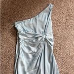 Abercrombie & Fitch Blue satin dress Photo 1
