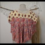 Free People  Crochet Leilani Print V-Neck Crop Top Photo 9