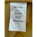 Eliane Rose Mustard Yellow Duster Size Small Zipper Pocket Roll Tab Sleeve‎ Gold Photo 3