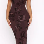 White Fox Boutique NWT Formal Brown Maxi Dress Photo 0