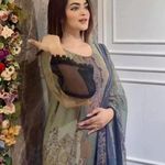 Bollywood design chiffon 3pc kamiz set Indian Pakistani Green Size L Photo 4