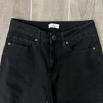 Ymi Women's Black Flared Raw Hem Jeans Photo 1