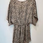 Carole Christian boutique Leopard Print Romper oversized size small Photo 6