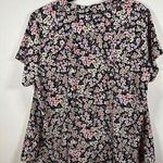 Croft & Barrow  Floral Short Sleeve Blouse Size 1X Photo 1