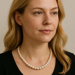 Women's Unbranded White Pearl Necklace One Size with Silver Clasp Photo 0