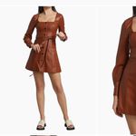 Staid brown fox leather belt dress size M Size M Photo 1