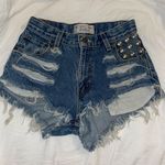 Levi's Vintage Levi’s x RUNWAYDREAMZ Studded Jean Cutoff Shorts Photo 3