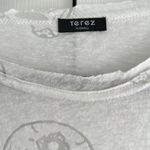 Terez  White Skull Sheer Long Sleeve Women’s Top Photo 2