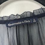 Abercrombie & Fitch Sheer Floral Peasant Top - Size L Photo 2