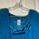 Just My Size JMS Teal Scoop Neck Elbow Sleeve Blouse size 1X Photo 3
