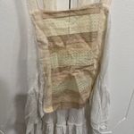 Free People White Lace Front Flowy Tank Top Photo 2