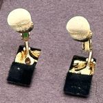 KENNETH JAY LANE MARQUISE CRYSTAL RHINESTONE LEAF DANGLE CLIP Photo 7