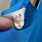 E & M  Blue Strappy Sleeveless Blouse Small Photo 4