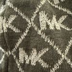 Michael Kors MICHAEL  Beanie Knit Hat Cap Dark Gray Metallic Silver Logo Photo 3