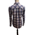J.Crew  Shirt‎ Womens Size S Blue Red White Plaid Button Up Boy Fit Long Sleeve Photo 3