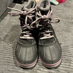 Crocs Womens 7 US AllCast Waterproof Duck Boot Snow Weather Black Purple Gray Photo 8