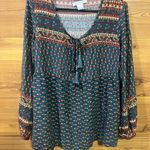 Venus Bohemian Teal & Red Blouse Photo 0
