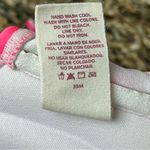 OP Vintage Y2k Retro pink Polka Dot Halter Bikini Top Foam Cups XL 15/17 Pinup Photo 3