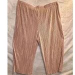 Calvin Klein Women's Pleated Wide Leg Pull On Pants Size XLarge Blush Photo 3
