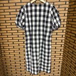 Loft Black And White Plaid Button Front Dress Size 0 Photo 1