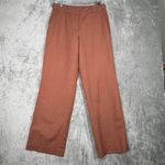 J.Jill Pants Womens 8 Brown Wide Leg Linen Cotton Blend Casual Office Minimalist Photo 1
