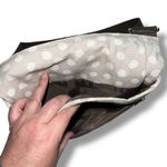 Thirty One Womens Polka Dot Crossbody Hand Bag Purse Shoulder Bag Beige White Tan Photo 3