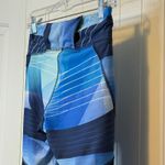 Reebok  Women's Medium Blue Geometric Print‎ Athletic Training Leggings # Photo 2