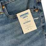 Denizen from Levi's Denizen Levi's SZ 8 Vintage Boyfriend Jeans Distressed Mid-Rise Cuffed Stretch Photo 3