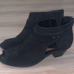 Earth Brand Earth Intrepid Black Leather Zip Up Boots Sandals Photo 0