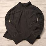 Lululemon fresh tracks 1/2 zip black long sleeve pullover size 10 Photo 2