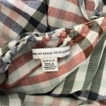 American Eagle  Multicolor Plaid High Neck Tank Top Size Small Photo 4