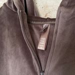 SKIMS  Cropped Velour Cropped Zip Up Hoodie Photo 1