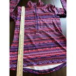 Nike Women's  Pro Running 1/2 Zip Dri Fit Shirt Red Purple Black Size Large Photo 6