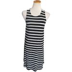 Old Navy Womens  Sleeveless Jersey Knot Striped New Black Swing Dress - Sz XS Photo 1